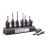 Multicargador rápido de escritorio de 6 cavidades para radios Kenwood NX220, NX320, NX420, TK2160, TK2170, TK2360, TK3140, TK3160, TK3170, TK3173, TK3360. Para uso con baterías Ni-Cd, Ni-MH, Li-Ion, Li-Po.