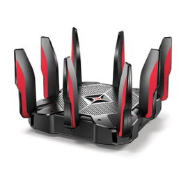 Router de juegos de banda triple AC5400 MU-MIMO 1 puerto WAN 10/100/1000 Mbps y 8 puertos LAN 10/100/1000 Mbps, 2 puerto USB 3.0 y 8 antenas. Router de juegos de banda triple AC5400 MU-MIMO 1 puerto WAN 10/100/1000 Mbps y 8 puertos LAN 10/100/1000 Mbps, 2 puerto USB 3.0 y 8 antenas.