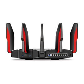 Router de juegos de banda triple AC5400 MU-MIMO 1 puerto WAN 10/100/1000 Mbps y 8 puertos LAN 10/100/1000 Mbps, 2 puerto USB 3.0 y 8 antenas. Router de juegos de banda triple AC5400 MU-MIMO 1 puerto WAN 10/100/1000 Mbps y 8 puertos LAN 10/100/1000 Mbps, 2 puerto USB 3.0 y 8 antenas.