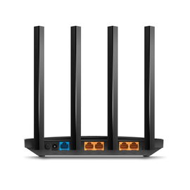 Router inalámbrico AC Wave 2 1900 doble banda 1 puerto WAN 10/100/1000 Mbps y 4 puertos LAN 10/100/1000 Mbps, MIMO 3X3, Beamforming Router inalámbrico AC Wave 2 1900 doble banda 1 puerto WAN 10/100/1000 Mbps y 4 puertos LAN 10/100/1000 Mbps, MIMO 3X3, Beamforming