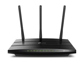 Router inalámbrico AC 1200 doble banda 1 puerto WAN 10/100/1000 Mbps Y  4 puertos LAN 10/100/1000 Mbps, 1 puerto USB 2.0