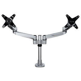 StarTech.com Brazo de Soporte de Escritorio Articulado VESA para 2 Monitores de hasta 27 Pulgadas - Montura de Grommet o Mordaza StarTech.com Brazo de Soporte de Escritorio Articulado VESA para 2 Monitores de hasta 27 Pulgadas - Montura de Grommet o Mordaza