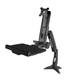 StarTech.com Brazo de Soporte de Pie y Sentado Ajustable VESA para Monitores de hasta 24 Pulgadas con Soporte para Teclado y Ratón StarTech.com Brazo de Soporte de Pie y Sentado Ajustable VESA para Monitores de hasta 24 Pulgadas con Soporte para Teclado y Ratón