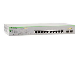 Switch PoE+ Gigabit WebSmart de 10 puertos 10/100/1000 Mbps (2 x Combo) + 2 puertos gigabit SFP (Combo), 75 W
