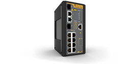 Switch Industrial PoE+ administrable de 8 Puertos 10/100/1000 Mbps + 2 puertos SFP Combo, 120 W