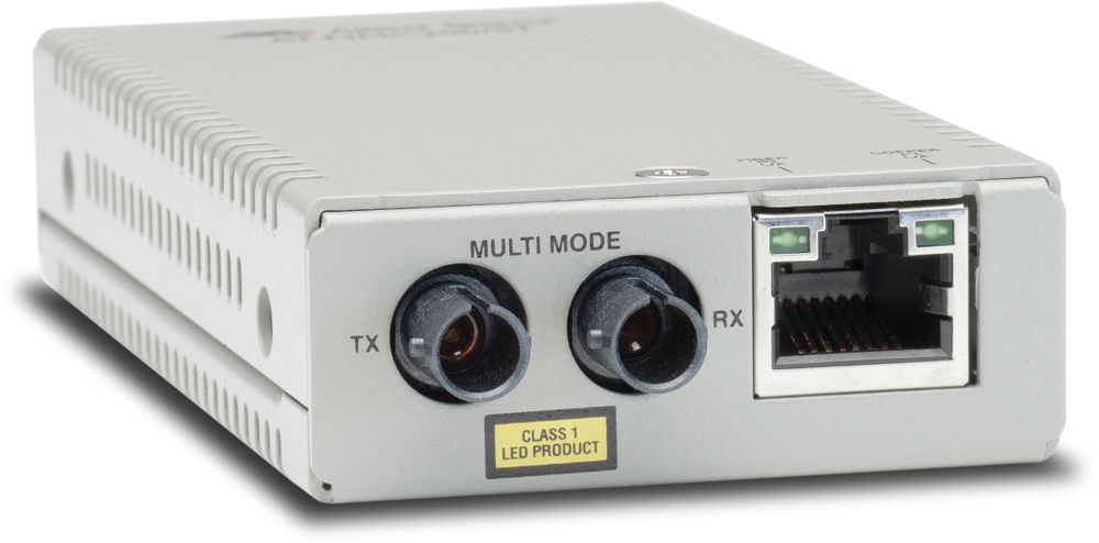 Convertidor de medios fast ethernet a fibra óptica, conector ST, multimodo (MMF), distancia hasta 2 km Convertidor de medios fast ethernet a fibra óptica, conector ST, multimodo (MMF), distancia hasta 2 km