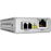 Convertidor de medios gigabit ethernet a fibra óptica, conector LC, multimodo (MMF), distancia de 220 hasta 500 m, con fuente de alimentación multi-región