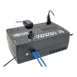 Tripp Lite UPS 750VA 450W Desktop Battery Back Up AVR 50/60Hz Compact 120V USB RJ11 - UPS - CA 120 V - 450 vatios - 750 VA - conectores de salida: 12