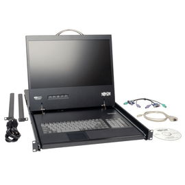 Tripp Lite 16-Port Rack Console Cat5 KVM Switch 1U RM 19