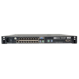 Tripp Lite 16-Port Rack Console Cat5 KVM Switch 1U RM 19