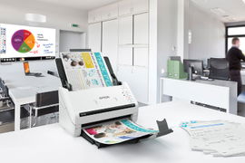 Epson - DS-530 - Escáner de documentos - a dos caras - Legal - 600 ppp x 600 ppp - hasta 35 ppm (mono) / hasta 35 ppm (color) - Alimentador automático de documentos (ADF) (50 hojas) - hasta 4000 exploraciones por día - USB 3.0