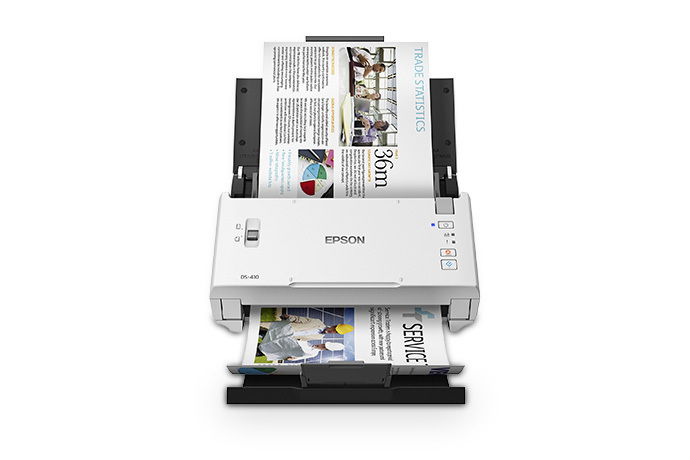 Epson WorkForce DS-410 - Escáner de documentos - Sensor de imagen de contacto (CIS) - a dos caras - Letter - 600 ppp x 600 ppp - hasta 26 ppm (mono) / hasta 26 ppm (color) - Alimentador automático de documentos (ADF) (50 hojas) - hasta 3000 exploraci