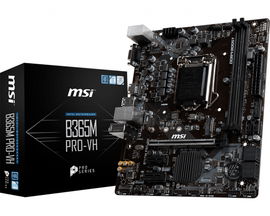MSI - B365M PRO-VH - Motherboard - Micro ATX - LGA1151 Socket - Intel B365 - para Core i3 / para Core i5 / para Core i7 / para Celeron / para Pentium - Intel HD Graphics MSI - B365M PRO-VH - Motherboard - Micro ATX - LGA1151 Socket - Intel B365 - para Core i3 / para Core i5 / para Core i7 / para Celeron / para Pentium - Intel HD Graphics