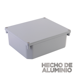 Gabinete de Aluminio para Exterior (IP66) de 252 x 215 x 91 mm Cierre por Tornillos.