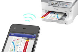 Epson WorkForce Pro WF-6590DWF - Impresora multifunción - color - chorro de tinta - 279.4 x 431.8 mm (original) - A4/Legal (material) - hasta 22 ppm (copiando) - hasta 24 ppm (impresión) - 580 hojas - 33.6 Kbps - USB 2.0, Gigabit LAN, Wi-Fi(n), NFC, 