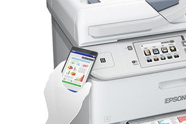Epson WorkForce Pro WF-6590DWF - Impresora multifunción - color - chorro de tinta - 279.4 x 431.8 mm (original) - A4/Legal (material) - hasta 22 ppm (copiando) - hasta 24 ppm (impresión) - 580 hojas - 33.6 Kbps - USB 2.0, Gigabit LAN, Wi-Fi(n), NFC, 