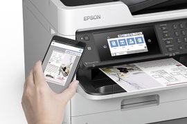 Epson WorkForce Pro WF-C5790 - Impresora multifunción - color - chorro de tinta - A4/Legal (material) - hasta 22 ppm (copiando) - hasta 24 ppm (impresión) - 330 hojas - 33.6 Kbps - USB 2.0, Gigabit LAN, Wi-Fi(n)