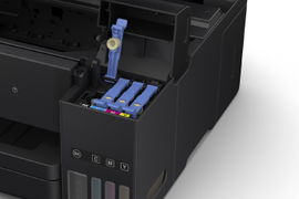 Epson EcoTank L6191 - Impresora multifunción - color - chorro de tinta - Legal (216 x 356 mm) (original) - A4/Legal (material) - hasta 11 ppm (copiando) - hasta 33 ppm (impresión) - 250 hojas - USB 2.0, LAN, Wi-Fi(n)