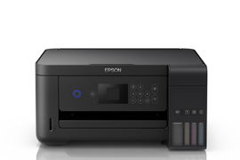 Epson EcoTank L4160 - Impresora multifunción - color - chorro de tinta - refillable - A4 (210 x 297 mm), Letter A (216 x 279 mm) (original) - A4/Legal (material) - hasta 7.7 ppm (copiando) - hasta 10.5 ppm (impresión) - 100 hojas - USB 2.0, Wi-Fi(n)