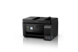 Epson EcoTank L5190 - Impresora multifunción - color - chorro de tinta - rellenable - 216 x 297 mm (original) - A4/Legal (material) - hasta 7.7 ppm (copiando) - hasta 10 ppm (impresión) - 100 hojas - 33.6 Kbps - USB 2.0, LAN, Wi-Fi(n)