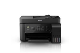 Epson EcoTank L5190 - Impresora multifunción - color - chorro de tinta - rellenable - 216 x 297 mm (original) - A4/Legal (material) - hasta 7.7 ppm (copiando) - hasta 10 ppm (impresión) - 100 hojas - 33.6 Kbps - USB 2.0, LAN, Wi-Fi(n)