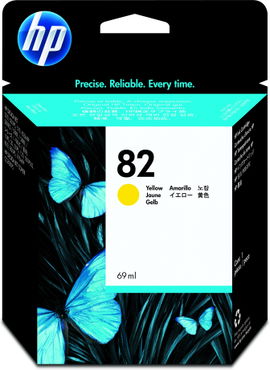 HP 82 - 69 ml - amarillo - original - cartucho de tinta - para DesignJet 111, 510, 510ps