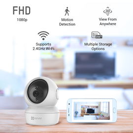 Mini Cámara IP PT 2 Megapixel / Seguimiento Inteligente / Grabación en la Nube / Audio de Dos Vías / Notificación Push / Ranura para Memoria / Uso en Interior Mini Cámara IP PT 2 Megapixel / Seguimiento Inteligente / Grabación en la Nube / Audio de Dos Vías / Notificación Push / Ranura para Memoria / Uso en Interior