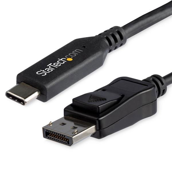 StarTech.com CDP2DP146B adaptador de cable de vídeo 1,8 m USB Tipo C DisplayPort Negro StarTech.com CDP2DP146B adaptador de cable de vídeo 1,8 m USB Tipo C DisplayPort Negro