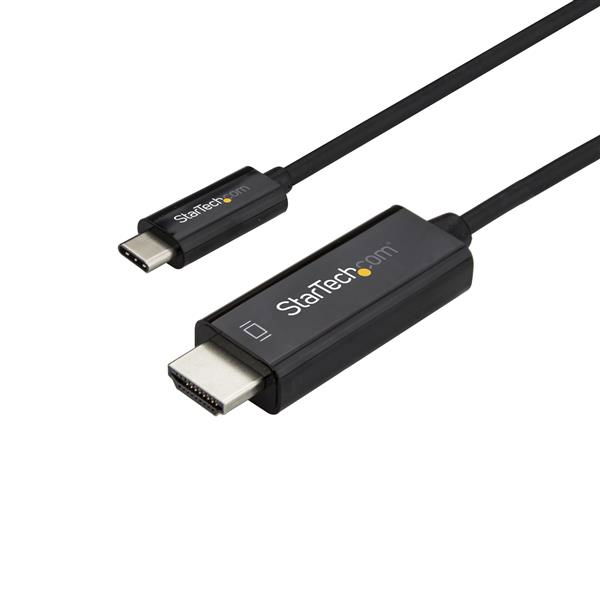 StarTech.com Cable Adaptador de 3m USB-C a HDMI 4K 60Hz - Negro - Cable USB Tipo C a HDMI - Cable Conversor de Vídeo USBC StarTech.com Cable Adaptador de 3m USB-C a HDMI 4K 60Hz - Negro - Cable USB Tipo C a HDMI - Cable Conversor de Vídeo USBC