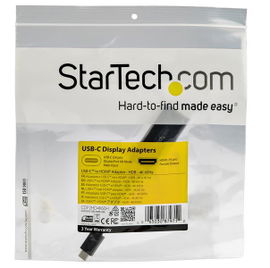 StarTech.com Adaptador USB-C a HDMI con HDR - 4K 60Hz - Negro StarTech.com Adaptador USB-C a HDMI con HDR - 4K 60Hz - Negro