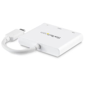 StarTech.com Adaptador Multipuertos USB-C con HDMI - Puerto USB 3.0 - PD de 60W - Blanco StarTech.com Adaptador Multipuertos USB-C con HDMI - Puerto USB 3.0 - PD de 60W - Blanco