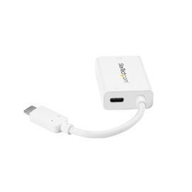 StarTech.com Adaptador Gráfico USB-C a HDMI con Entrega de Potencia - Adaptador de Vídeo USBC a HDMI con Power Delivery - 4K 60Hz - Blanco StarTech.com Adaptador Gráfico USB-C a HDMI con Entrega de Potencia - Adaptador de Vídeo USBC a HDMI con Power Delivery - 4K 60Hz - Blanco