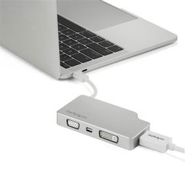 StarTech.com Adaptador USB-C de Vídeo Multipuertos 4en1 - de Aluminio - 4K 30Hz - Plateado