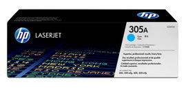 HP 305A - Cián - original - LaserJet - cartucho de tóner (CE411A) - para LaserJet Pro 300 M351, 400 M451, MFP M375, MFP M475
