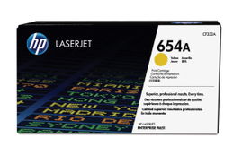 HP 654A - Amarillo - original - LaserJet - cartucho de tóner (CF332A) - para Color LaserJet Enterprise M651dn, M651n, M651xh; Color LaserJet Managed M651dnm, M651xhm