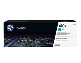 HP 410X - Alto rendimiento - cián - original - LaserJet - cartucho de tóner (CF411X) - para Color LaserJet Pro M452, MFP M377, MFP M477