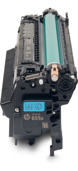 HP 655A - Cián - original - LaserJet - cartucho de tóner (CF451A) - para Color LaserJet Managed Flow MFP M681; LaserJet Enterprise Flow MFP M681, MFP M682