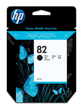 HP 82 - 69 ml - negro - original - DesignJet - cartucho de tinta - para DesignJet 111, 510, 510ps