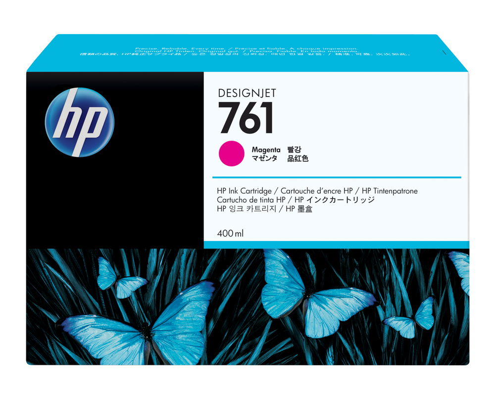 HP 761 - 400 ml - magenta - original - DesignJet - cartucho de tinta - para DesignJet T7100, T7200, T7200 Production Printer