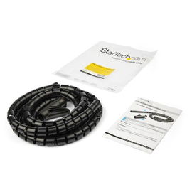 StarTech.com Manga de 2,5m en Espiral para Gestión de Cableado con Diámetro de 25mm StarTech.com Manga de 2,5m en Espiral para Gestión de Cableado con Diámetro de 25mm