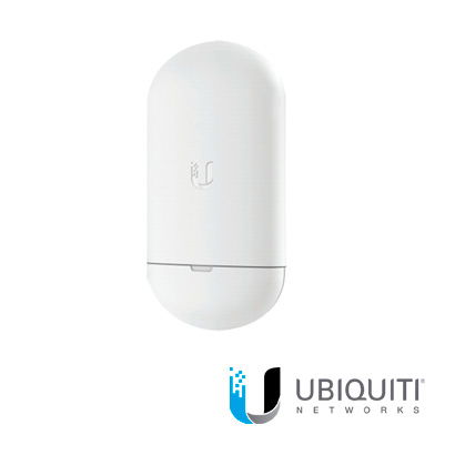 NanoStation airMAX Loco5AC CPE hasta 450 Mbps, 5 GHz (5150 - 5875 MHz), con antena integrada de 13 dBi, no incluye adaptador PoE