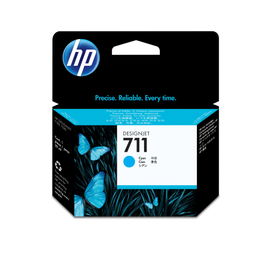 HP 711 - 29 ml - cián - original - DesignJet - cartucho de tinta - para DesignJet T100, T120, T120 ePrinter, T125, T130, T520, T520 ePrinter, T525, T530