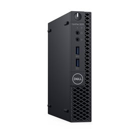 DELL OptiPlex 3070 DDR4-SDRAM i3-9100T MFF 9na generación de procesadores Intel® Core™ i3 4 GB 500 GB Unidad de disco duro Windows 10 Pro Mini PC Negro