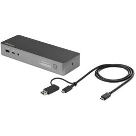 StarTech.com DK30C2DPPD base para portátil y replicador de puertos Alámbrico USB 3.2 Gen 1 (3.1 Gen 1) Type-C Negro, Gris