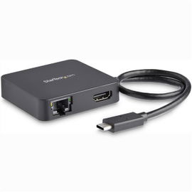 StarTech.com Adaptador Multipuertos USB C - Mini Dock Portátil USB-C 4K HDMI - Gigabit Ethernet - Hub USB 3.0  (1x USB-A 1x USB-C) - Adaptador Multi USB TipoC - Compatible con Thunderbolt 3 (DKT30CHD) - Estación de conexión - USB-C / Thunderbolt 3 - 