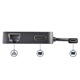 StarTech.com Adaptador Multipuertos USB C - Mini Dock Portátil USB-C 4K HDMI - Gigabit Ethernet - Hub USB 3.0 (1x USB-A 1x USB-C) - Adaptador Multi USB TipoC - Compatible con Thunderbolt 3 (DKT30CHD) - Estación de conexión - USB-C / Thunderbolt 3 - StarTech.com Adaptador Multipuertos USB C - Mini Dock Portátil USB-C 4K HDMI - Gigabit Ethernet - Hub USB 3.0 (1x USB-A 1x USB-C) - Adaptador Multi USB TipoC - Compatible con Thunderbolt 3 (DKT30CHD) - Estación de conexión - USB-C / Thunderbolt 3 -
