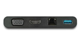 StarTech.com Adaptador Multipuertos USB-C 4K con HDMI y VGA - Mac Win Chrome - 1x USB-A - GbE - Portátil - Docking Station USB Tipo C StarTech.com Adaptador Multipuertos USB-C 4K con HDMI y VGA - Mac Win Chrome - 1x USB-A - GbE - Portátil - Docking Station USB Tipo C