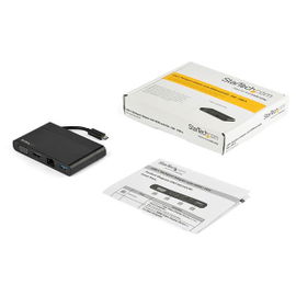 StarTech.com Adaptador Multipuertos USB-C 4K con HDMI y VGA - Mac Win Chrome - 1x USB-A - GbE - Portátil - Docking Station USB Tipo C StarTech.com Adaptador Multipuertos USB-C 4K con HDMI y VGA - Mac Win Chrome - 1x USB-A - GbE - Portátil - Docking Station USB Tipo C
