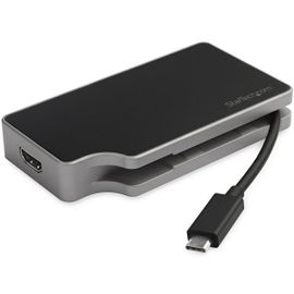 StarTech.com Adaptador USB-C Multipuertos HDMI y VGA - PD 95W - Mac Win Chrome - 4K - USB-A - GbE - Portátil - Docking Station USB Tipo C StarTech.com Adaptador USB-C Multipuertos HDMI y VGA - PD 95W - Mac Win Chrome - 4K - USB-A - GbE - Portátil - Docking Station USB Tipo C