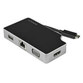 StarTech.com Adaptador USB-C Multipuertos HDMI y VGA - PD 95W - Mac Win Chrome - 4K - USB-A - GbE - Portátil - Docking Station USB Tipo C StarTech.com Adaptador USB-C Multipuertos HDMI y VGA - PD 95W - Mac Win Chrome - 4K - USB-A - GbE - Portátil - Docking Station USB Tipo C